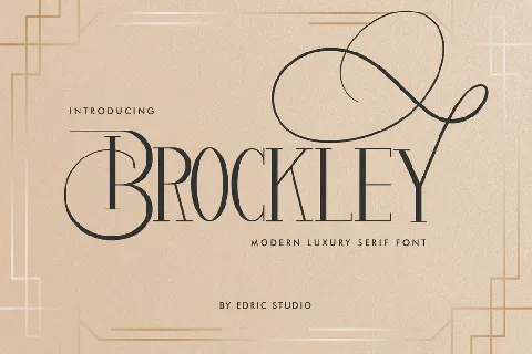 Brockley Demo font