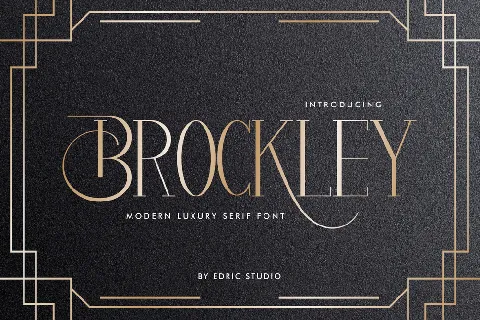 Brockley Demo font