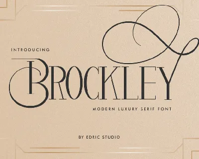 Brockley Demo font