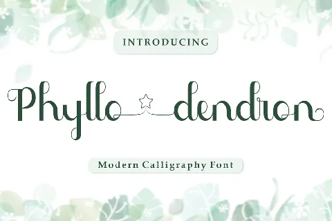 Phyllodendron Demo font