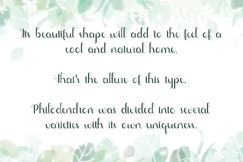 Phyllodendron Demo font