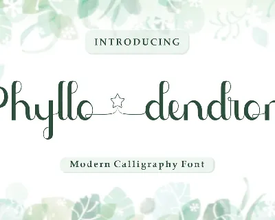 Phyllodendron Demo font