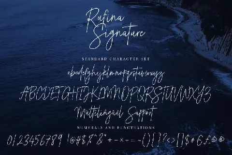 Rufina Signature font