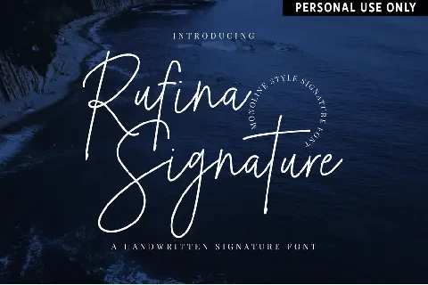 Rufina Signature font