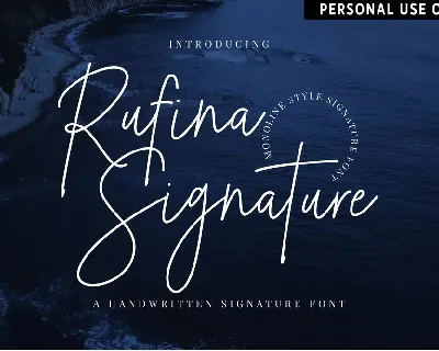 Rufina Signature font