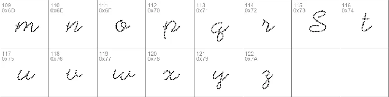 Beadwork font