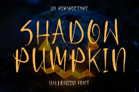 Shadow Pumpkin font