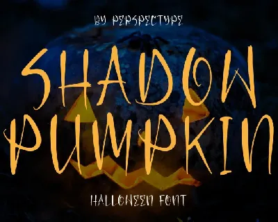 Shadow Pumpkin font