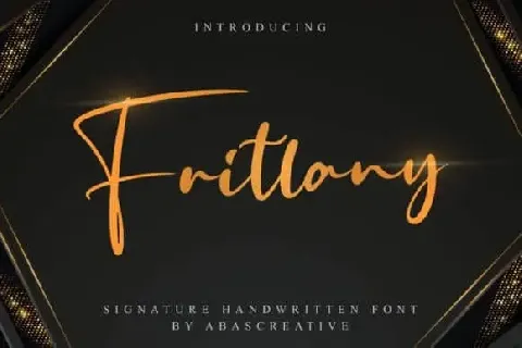 Fritlany Script font