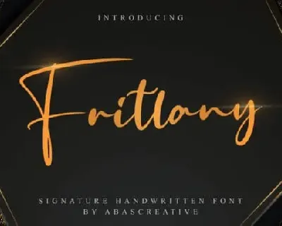 Fritlany Script font