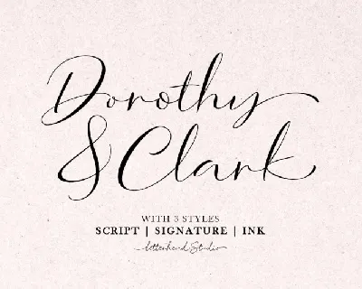 Dorothy Clark Script font