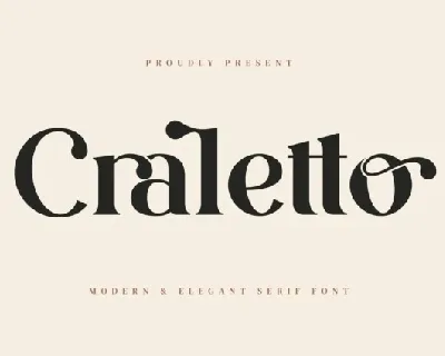 Craletto font