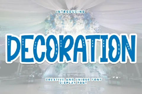 Decoration Display font