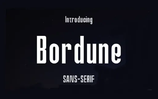 Bordune font