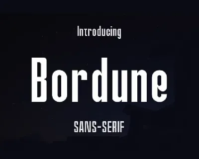 Bordune font