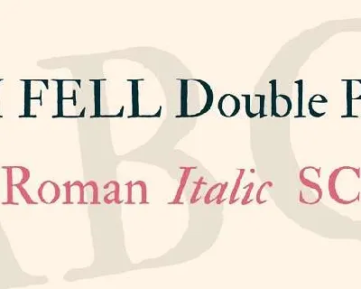 IM Fell Double Pica font