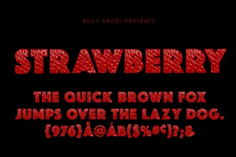 STRAWBERRY PERSONAL USE font