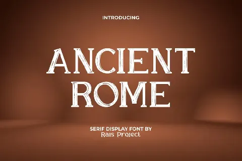 Ancient Rome Demo font