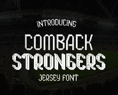 Comback Strongers font