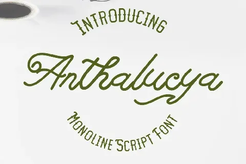 Anthalucya font