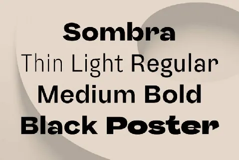Sombra Family font
