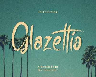 Glazettio font