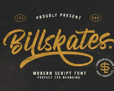 Billskates Script font