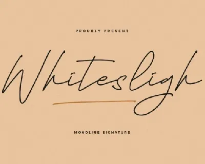 Whitesligh font