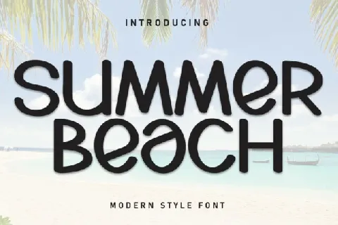 Summer Beach Display font