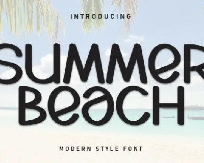 Summer Beach Display font