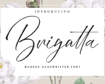 Brigatta font