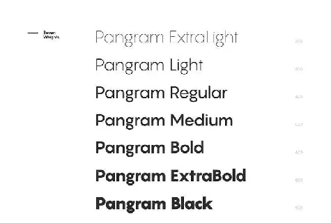 Pangram Sans Family Free font