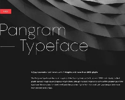 Pangram Sans Family Free font