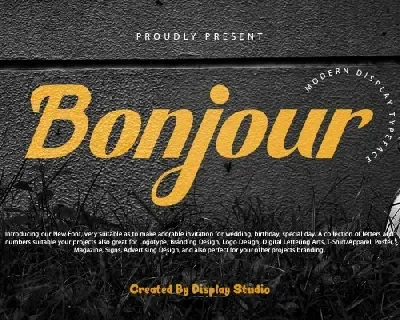 Bonjour font