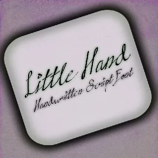 Little hands Handwritten font