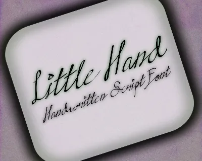 Little hands Handwritten font