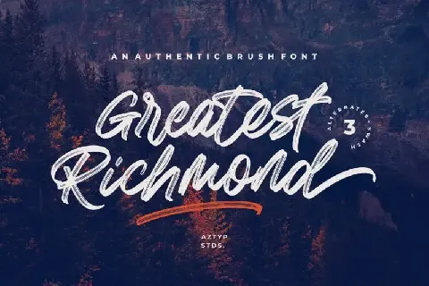 Greatest Richmond Brush font
