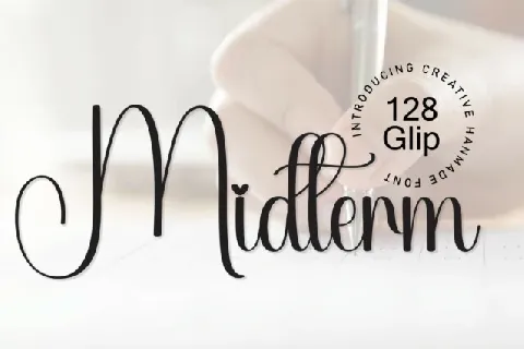 Midterm Script font