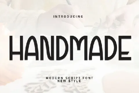 Handmade Display font