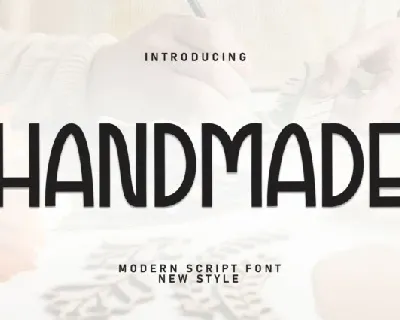 Handmade Display font