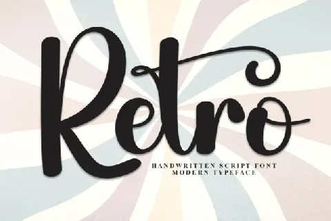 Retro Script font