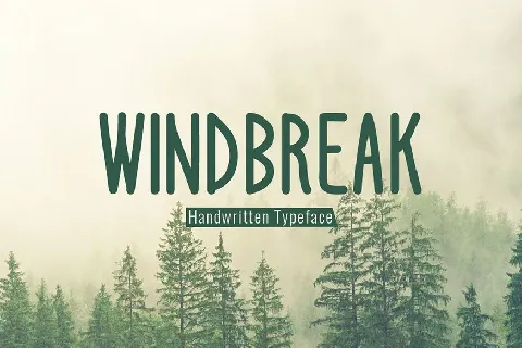 Windbreak font