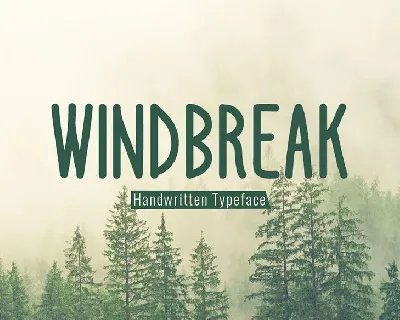 Windbreak font