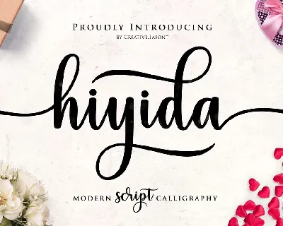 Hiyida Script Free font