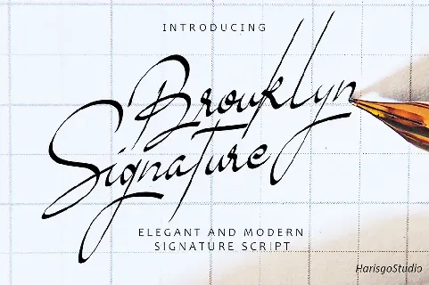 Brouklyn Signature font
