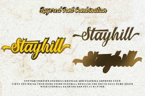 Stayhill font
