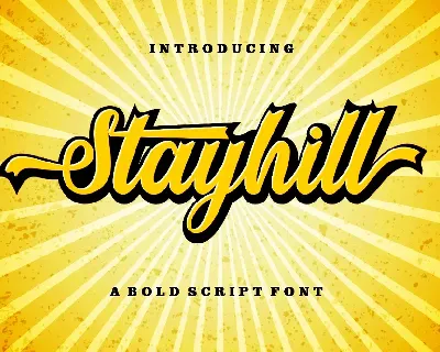 Stayhill font