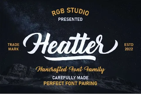 Heatter font