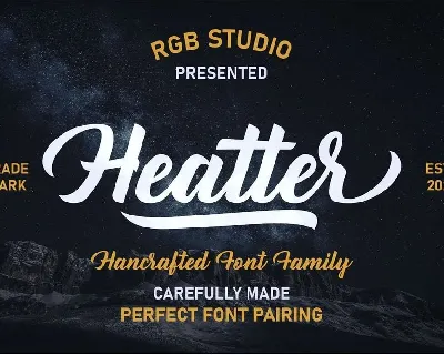 Heatter font
