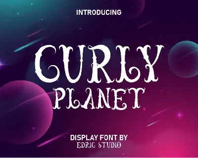Curly Planet font